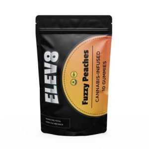 Elev8 Fuzzy Peach THC Gummies (100mg)