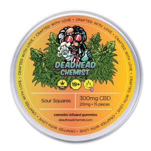 CBD Sour Squares (300mg) – Deadhead Chemist